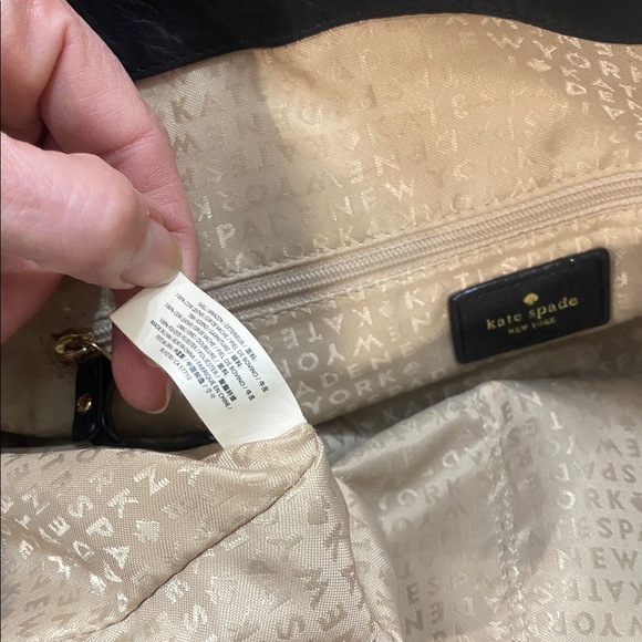 Kate Spade Magnolia Park Ollie Tote Black Leather Suede Large Work Bag - Picture 13 of 15